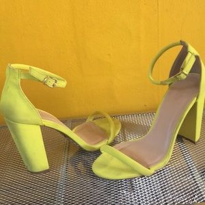 Yellow heels